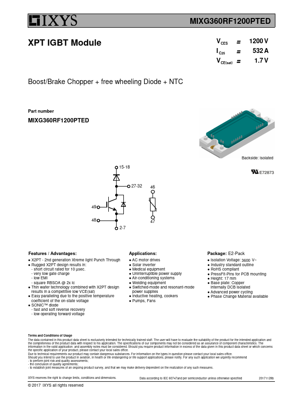 MIXG360RF1200PTED Datasheet Preview