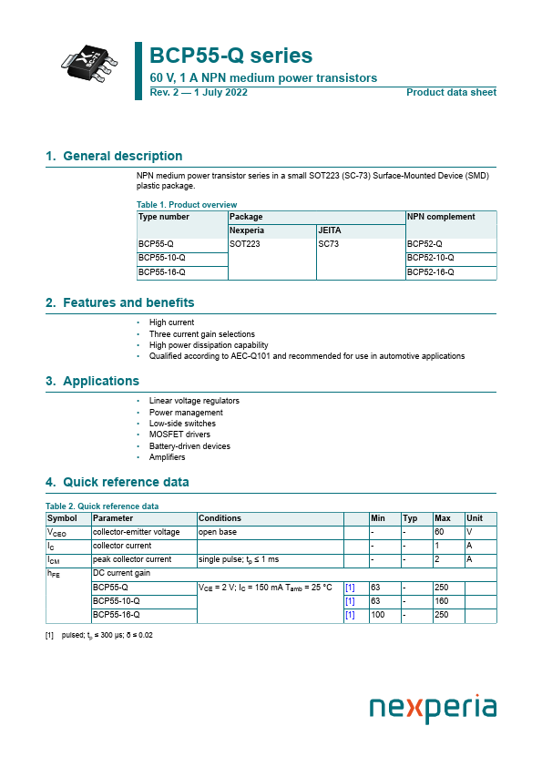 BCP55-10-Q Datasheet Preview