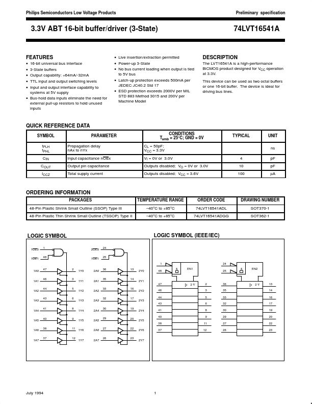 74LVT16541A