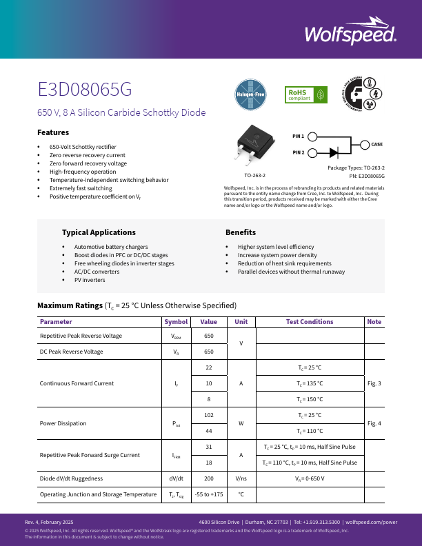 E3D08065G Datasheet Preview