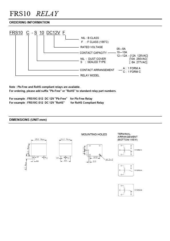 FRS10C-S12DC12V