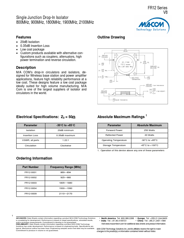 FR12-0009 Datasheet Preview