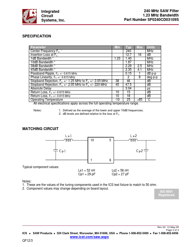 SF0240CD03109S