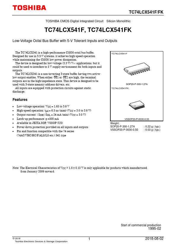 TC74LCX541F