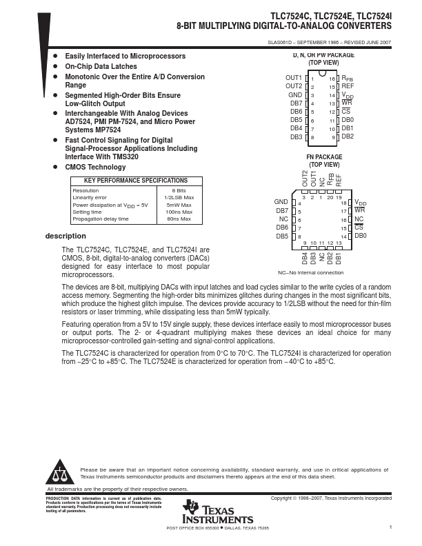 TLC7524E