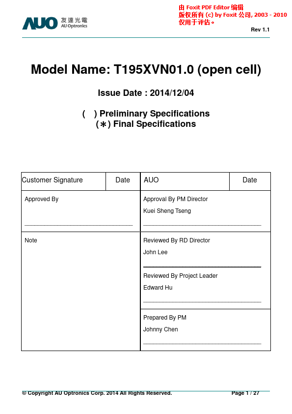 T195XVN01.0