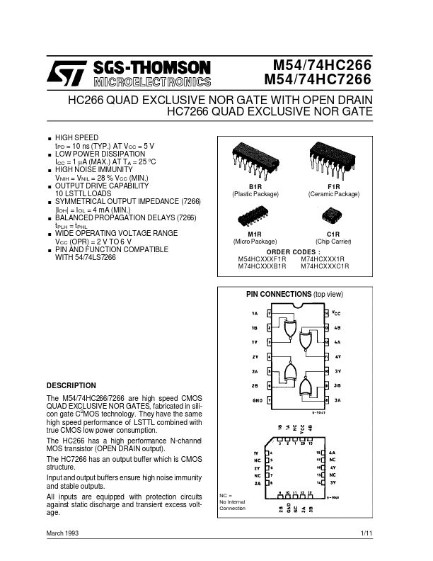 M54HC7266