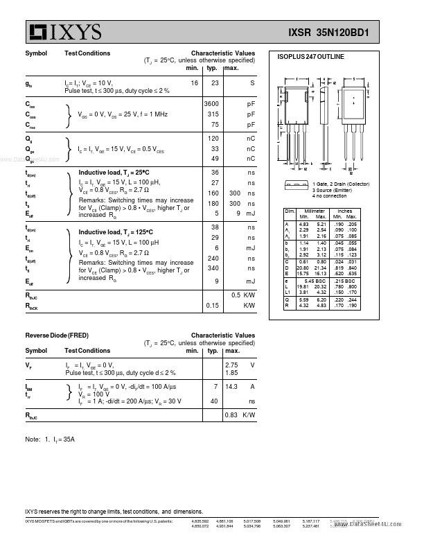 IXSR35N120BD1