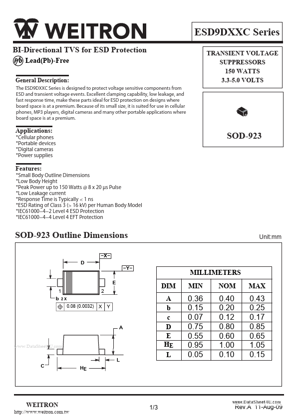 ESD9D3.3C