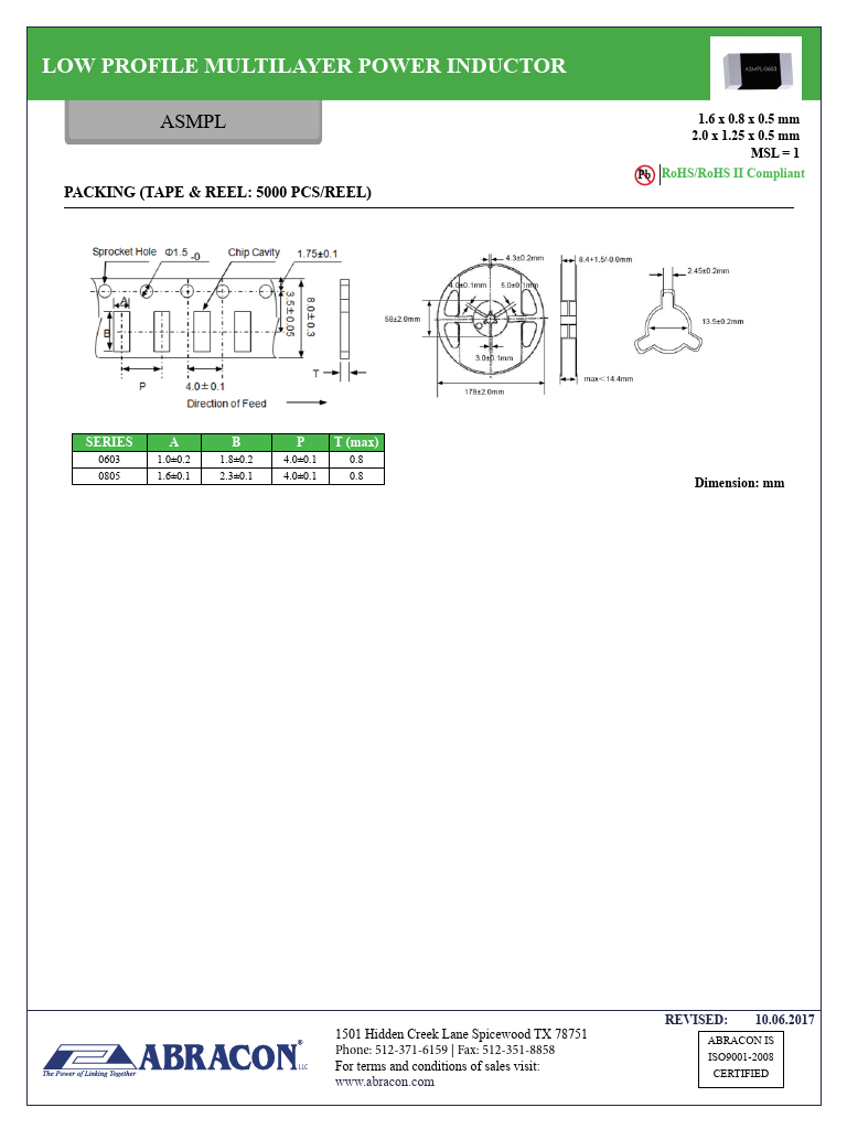 ASMPL-0603-R22