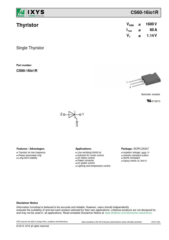 CS60-16io1R Datasheet Preview