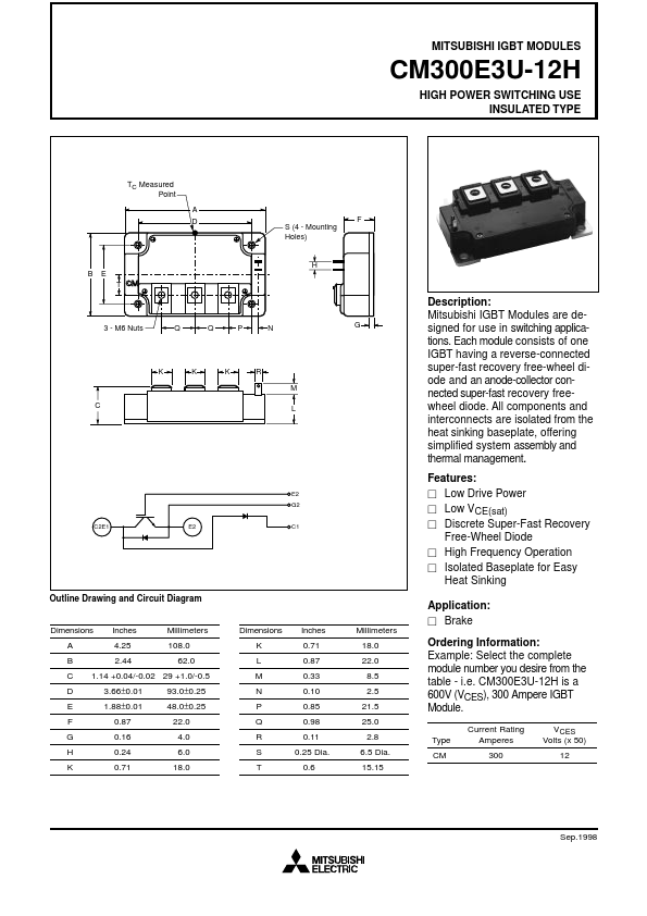 CM300E3U-12H