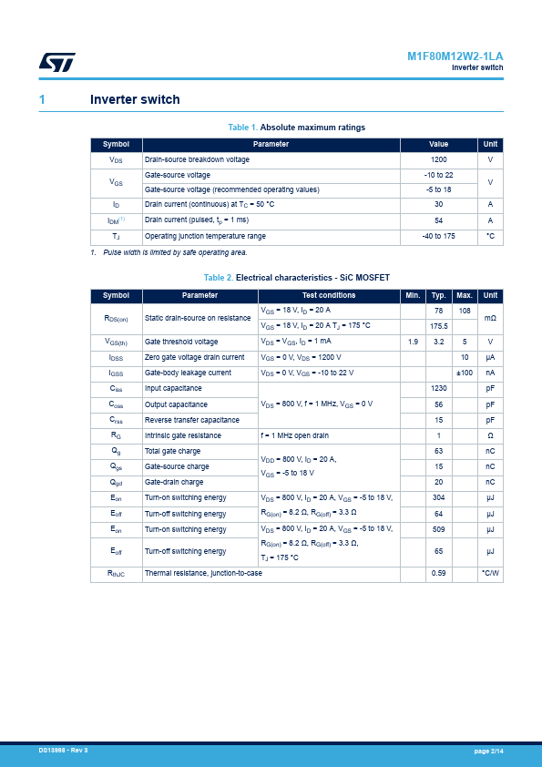 M1F80M12W2-1LA