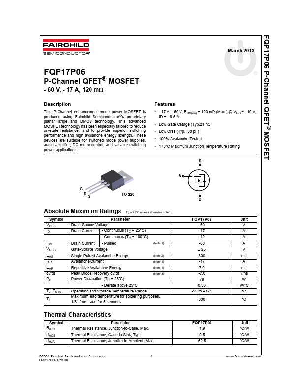 FQP17P06