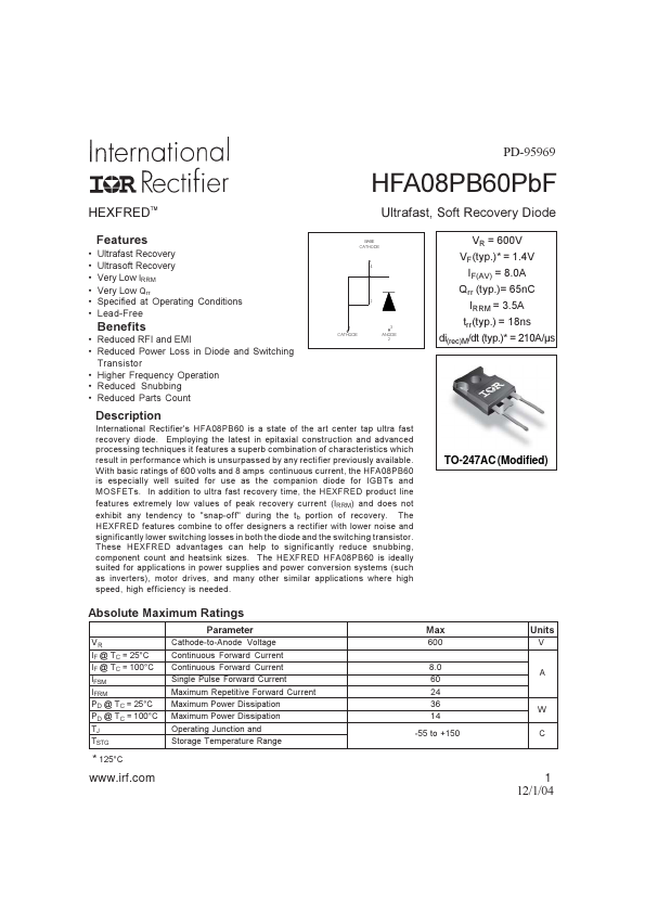 HFA08PB60PBF