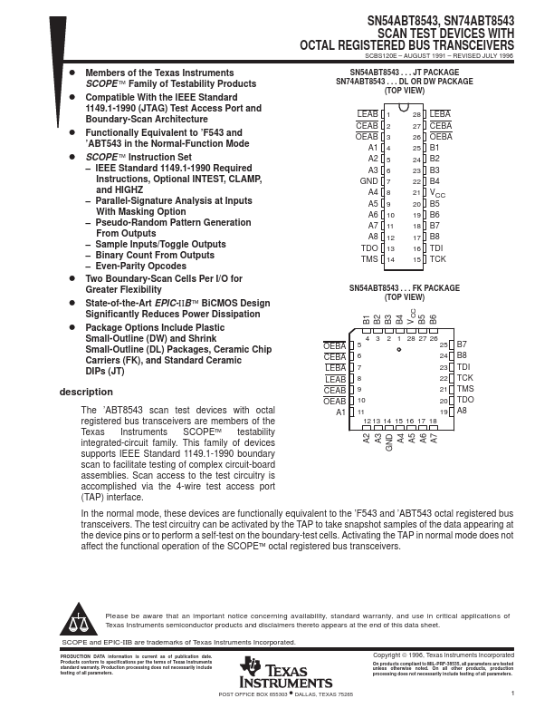 SN54ABT8543