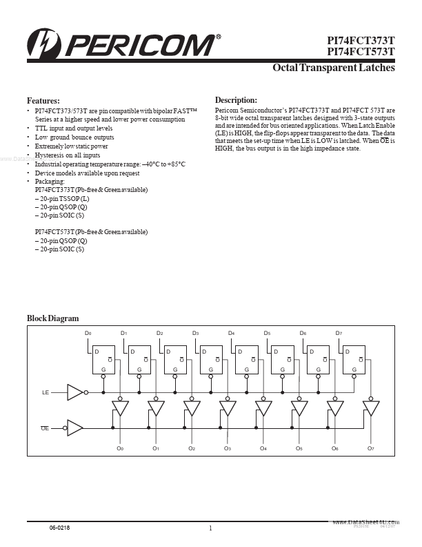 PI74FCT373T