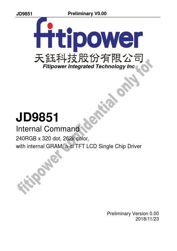 JD9851 Datasheet Preview