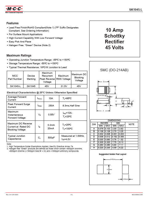 SK1045-L Datasheet Preview