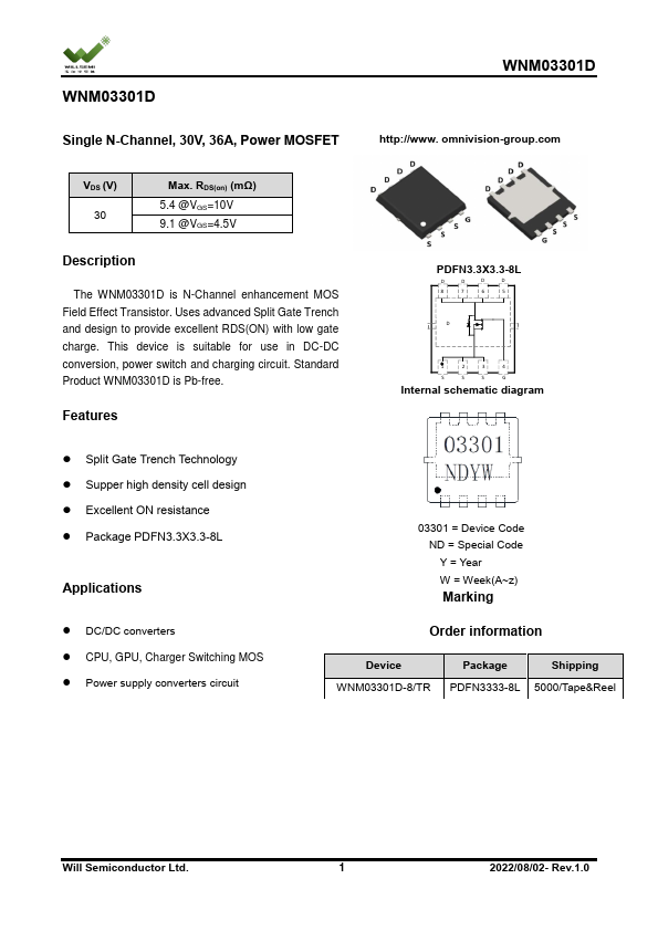 WNM03301D Datasheet Preview