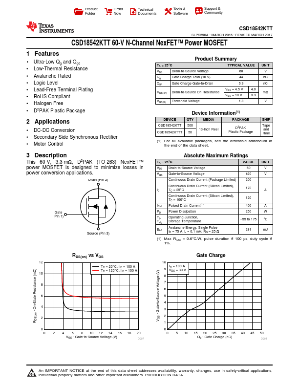 CSD18542KTT