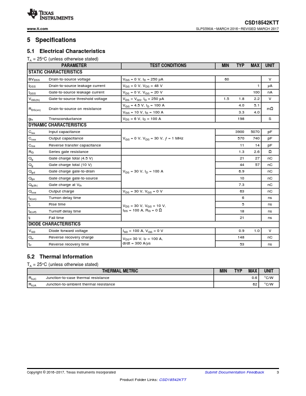 CSD18542KTT