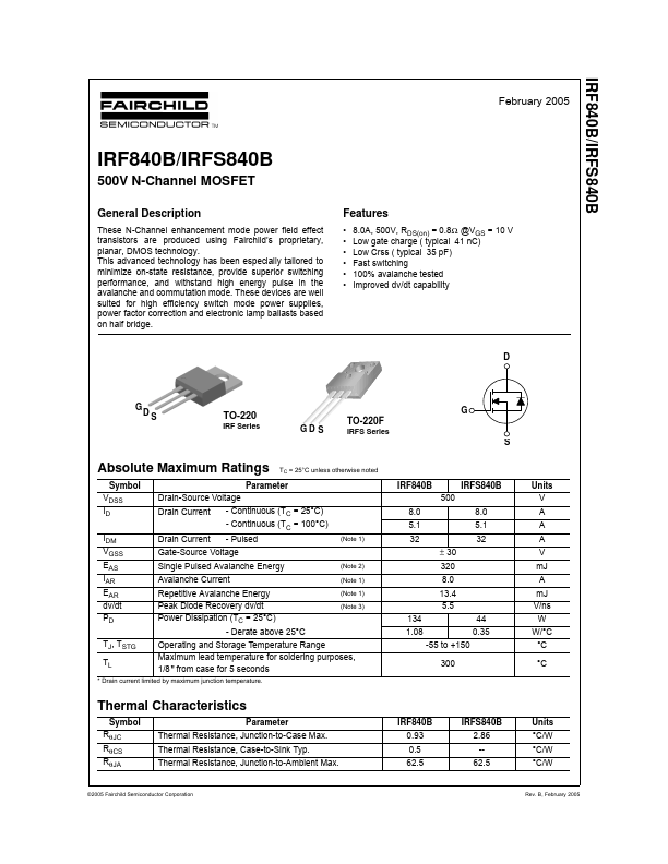 IRF840B