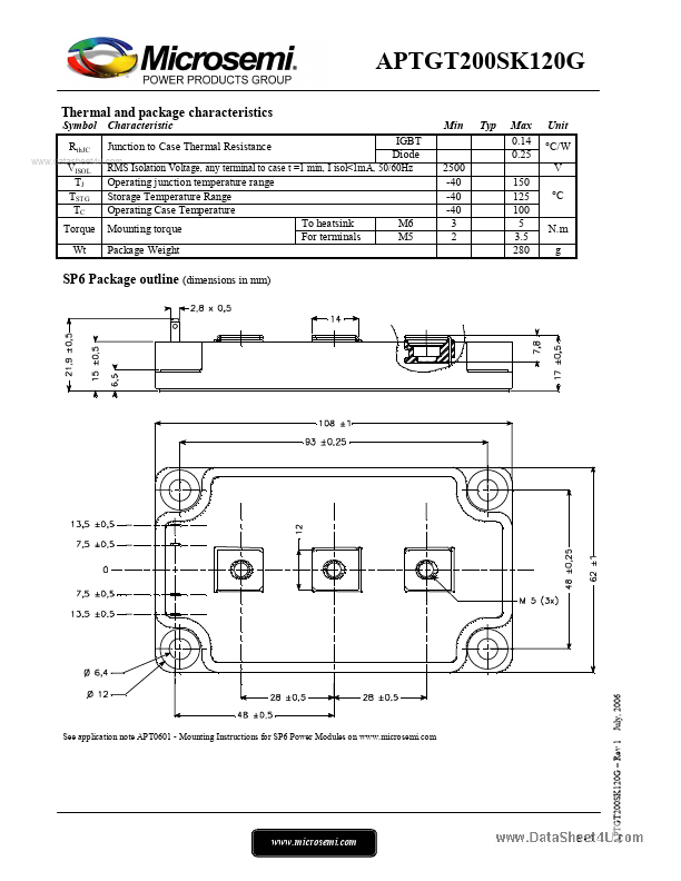 APTGT200SK120G