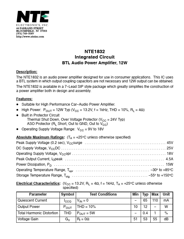 NTE1832