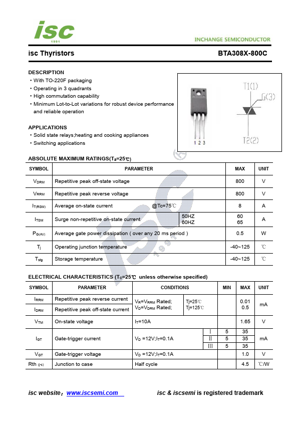 BTA308X-800C