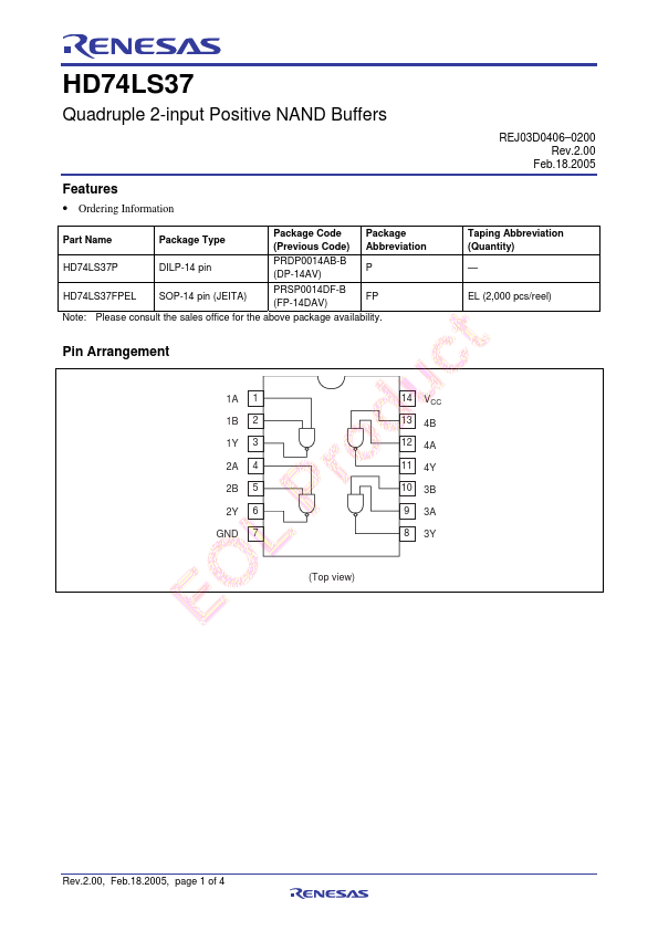 HD74LS37P