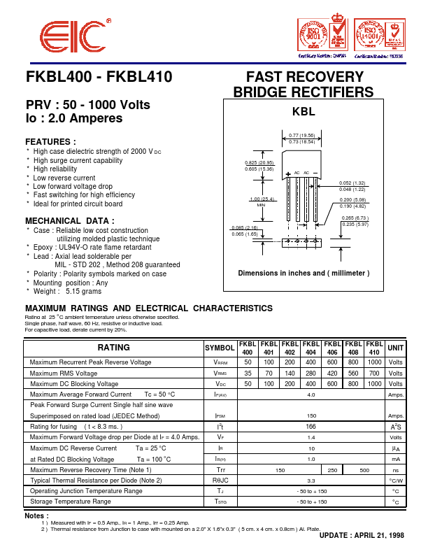 FKBL400