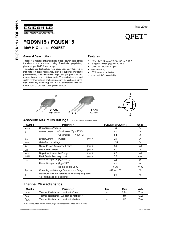 FQU9N15