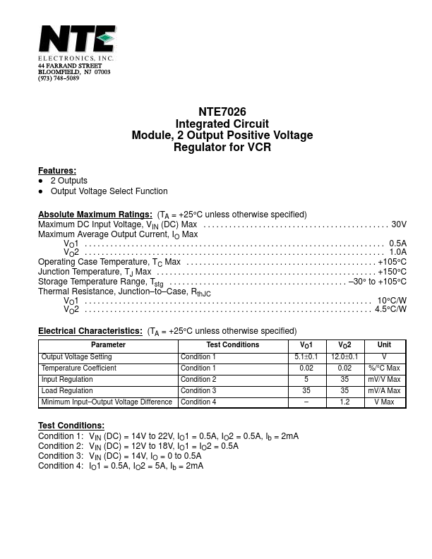 NTE7026