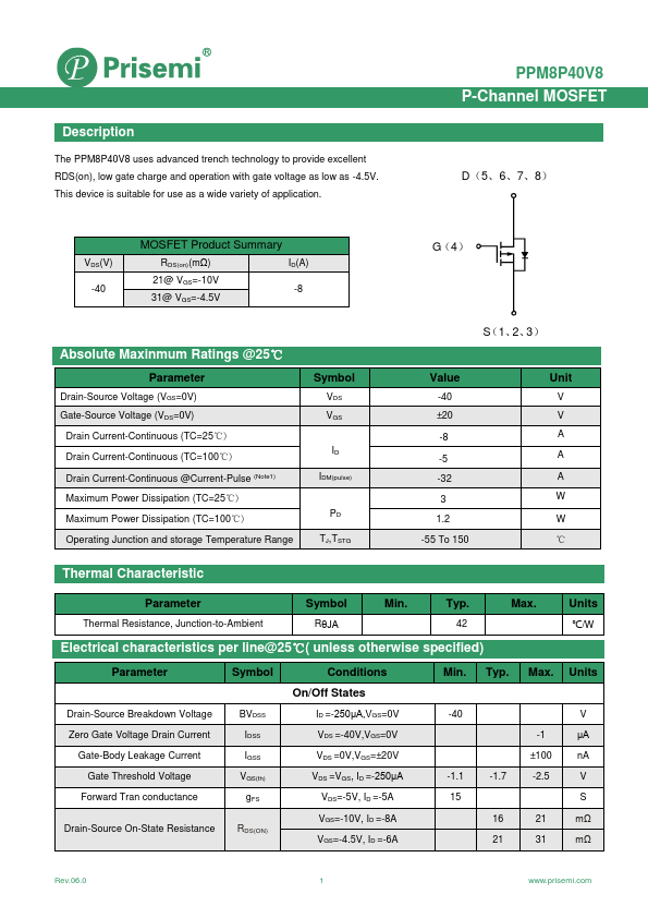 PPM8P40V8