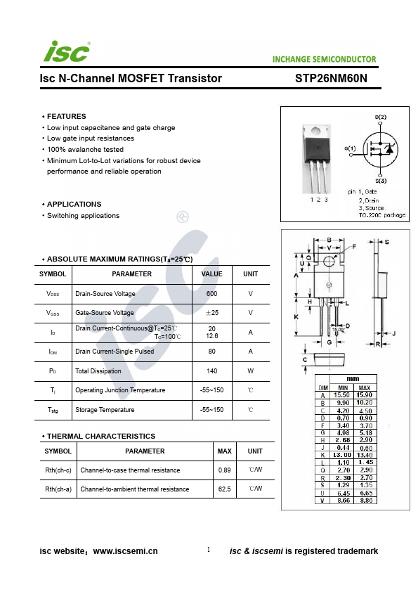 STP26NM60N