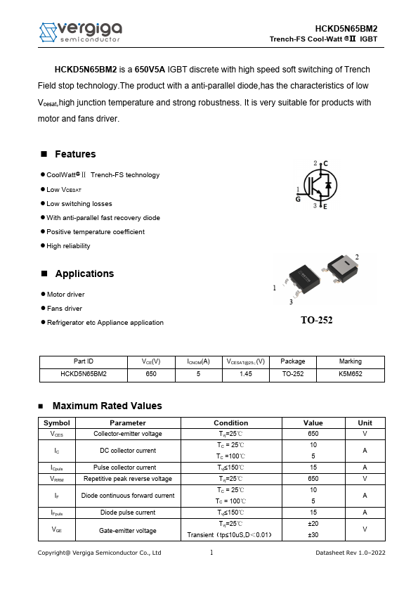 HCKD5N65BM2 Datasheet Preview