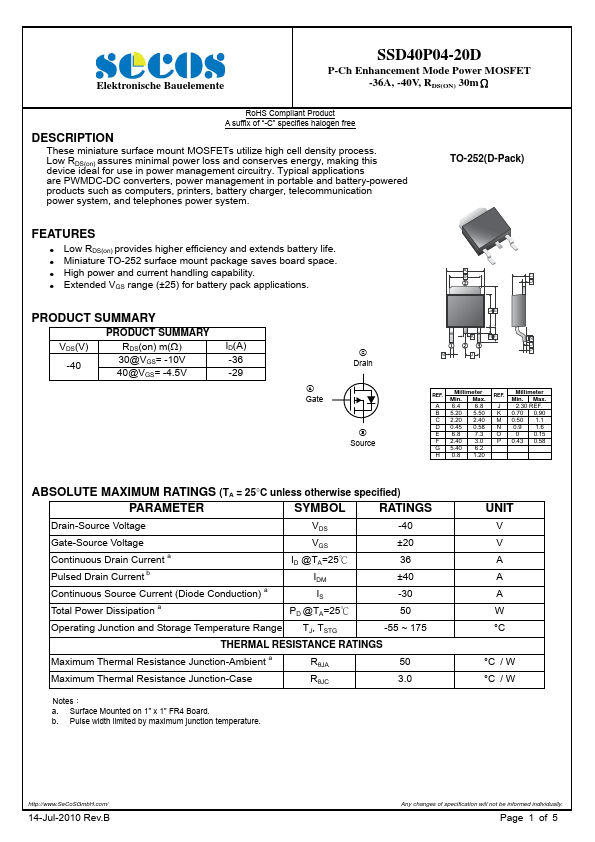 SSD40P04-20D