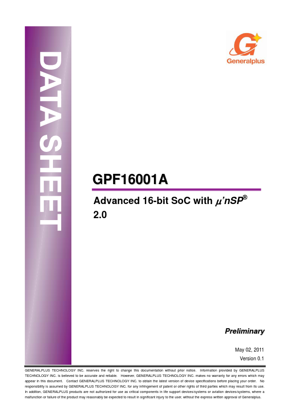 GPF16001A