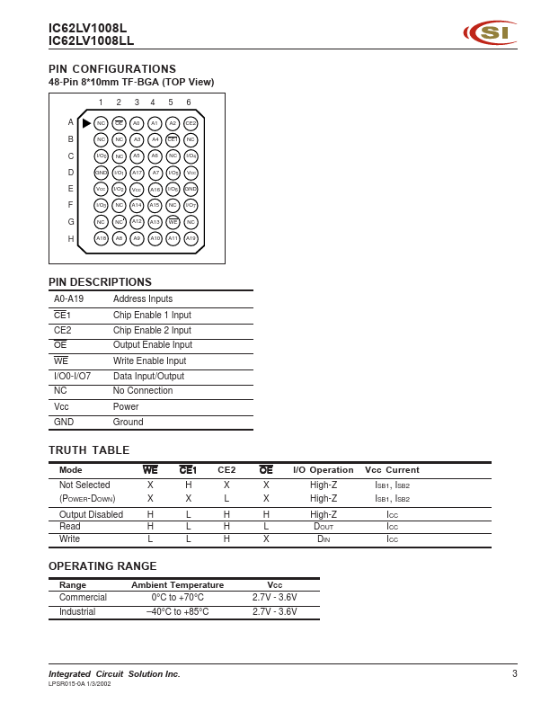 IC62LV1008LL