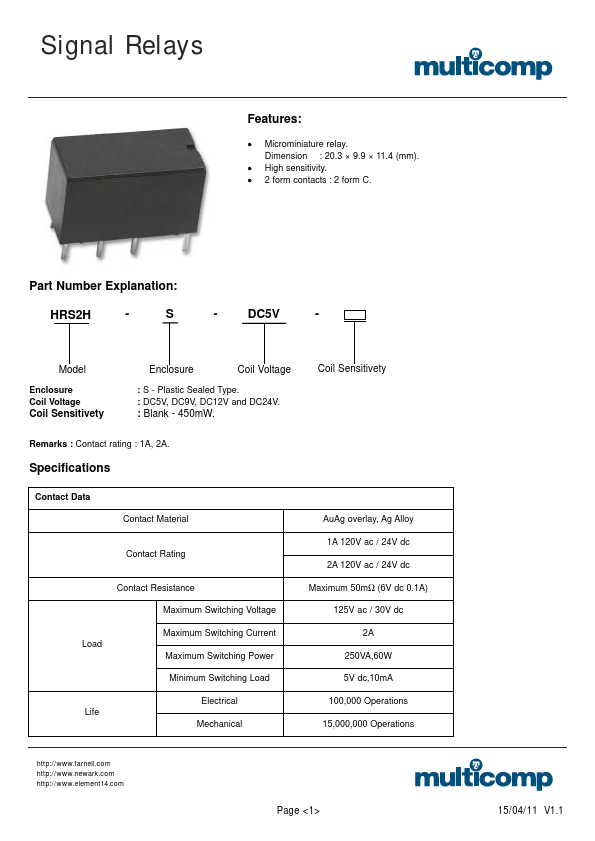 HRS2H-S-DC12V