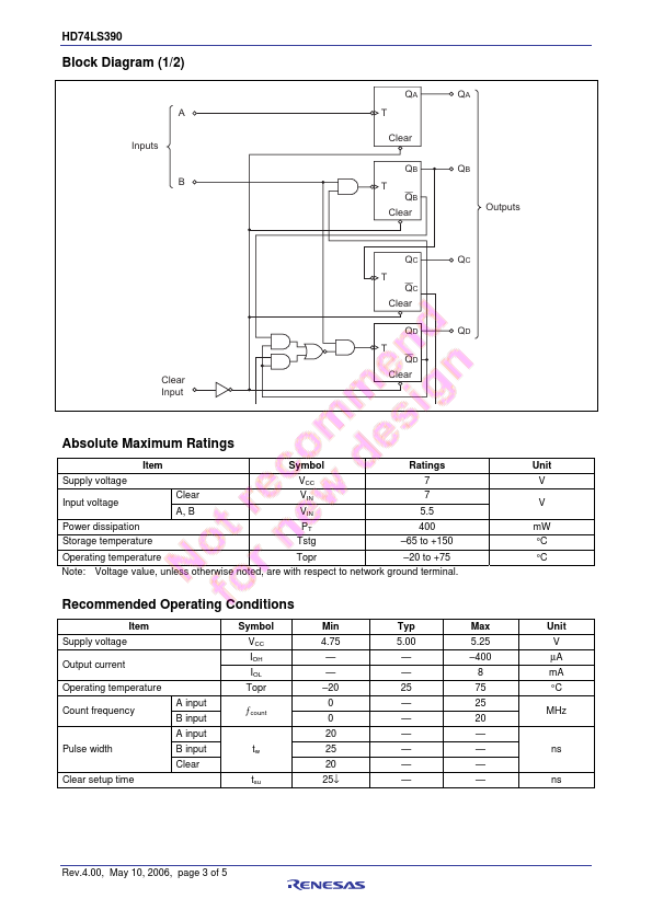 HD74LS390