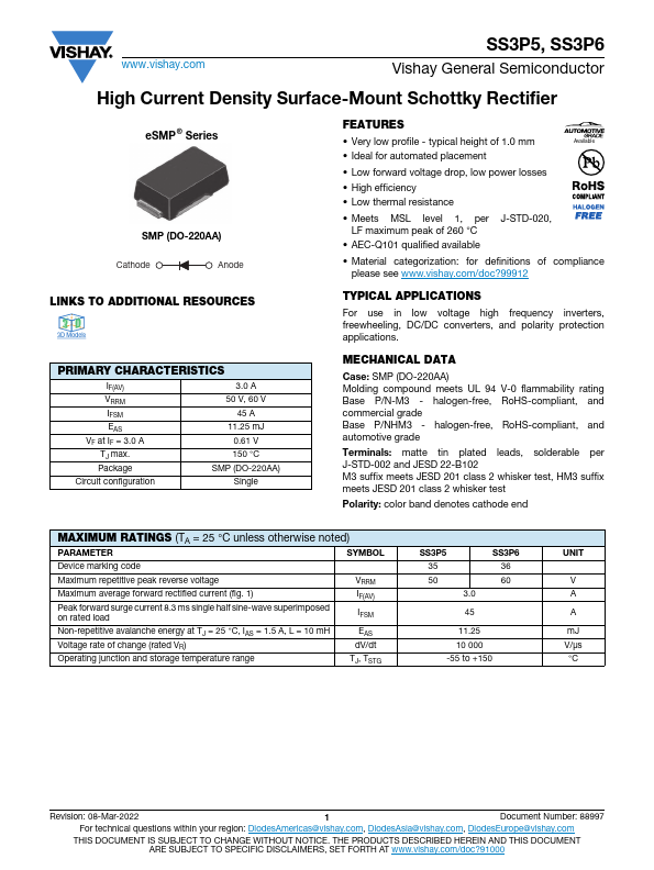 SS3P5 Datasheet Preview