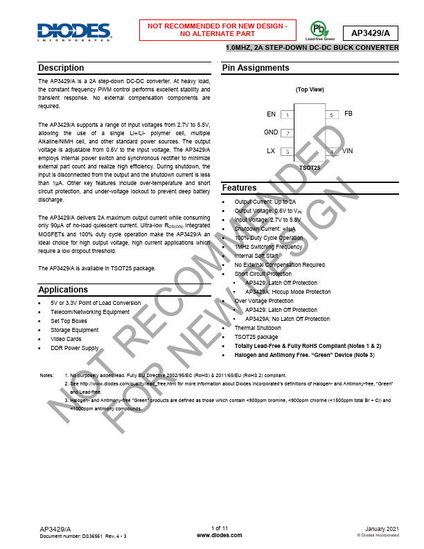 AP3429 Datasheet Preview