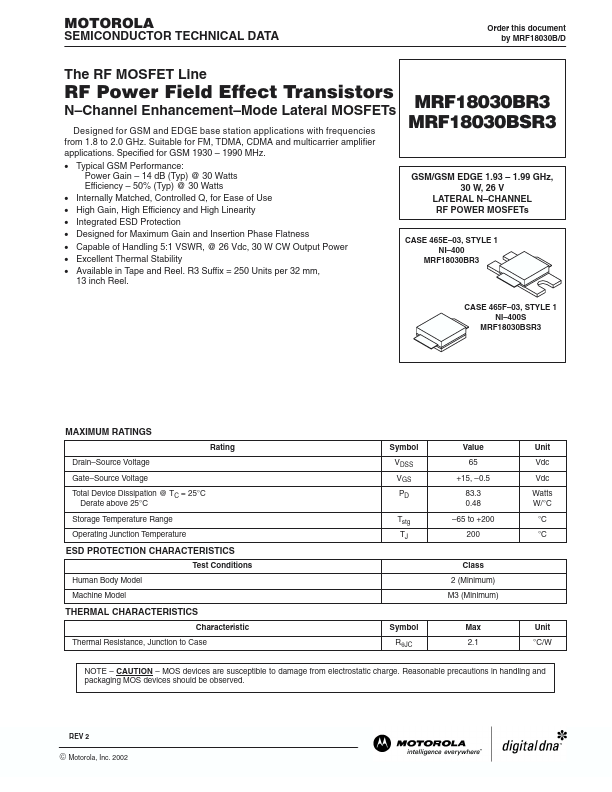 MRF18030BSR3