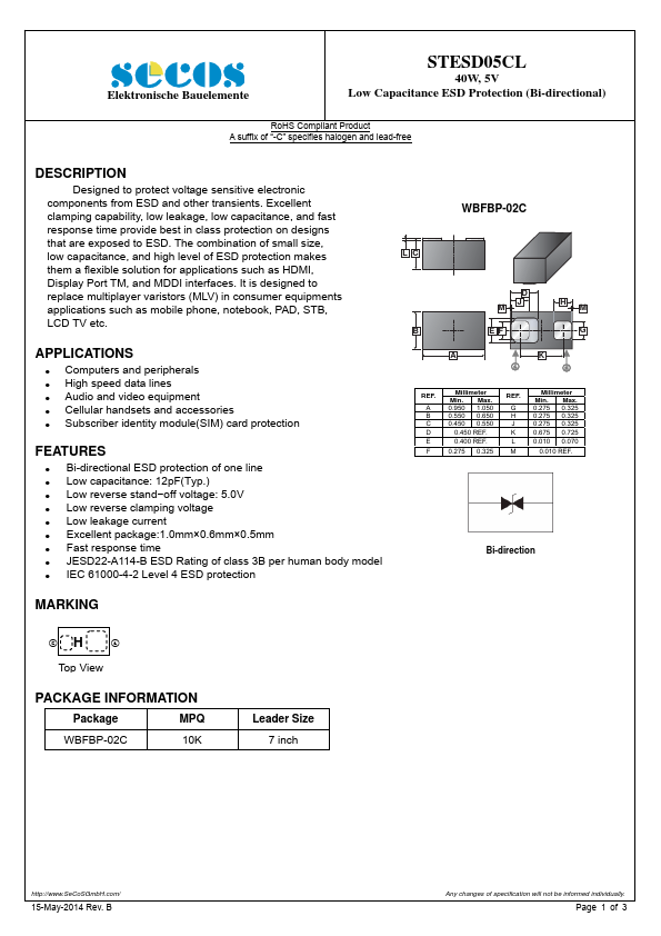 STESD05CL