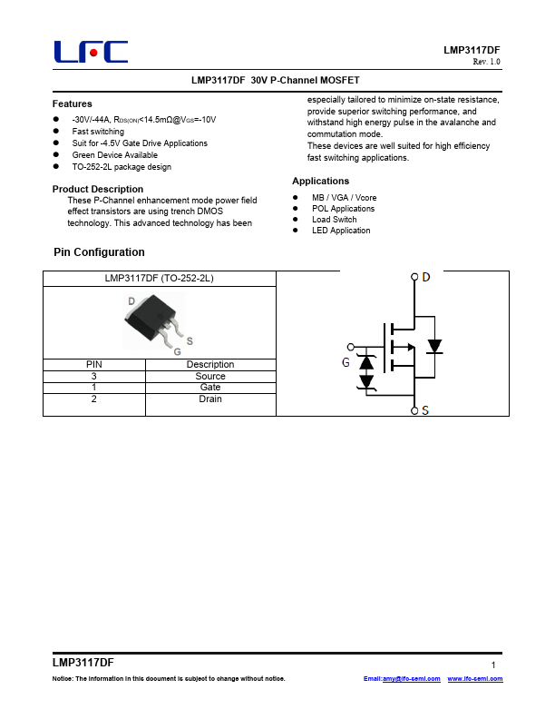 LMP3117DF Datasheet Preview
