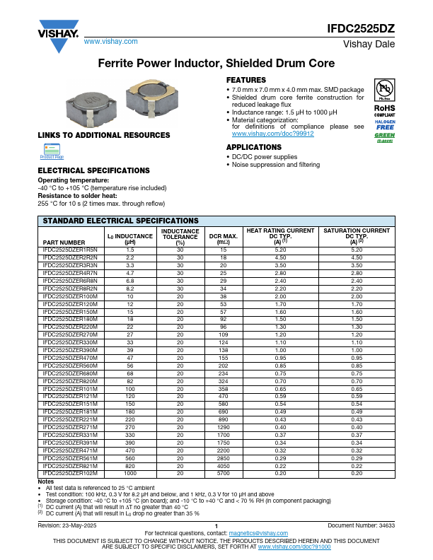 IFDC2525DZ Datasheet Preview