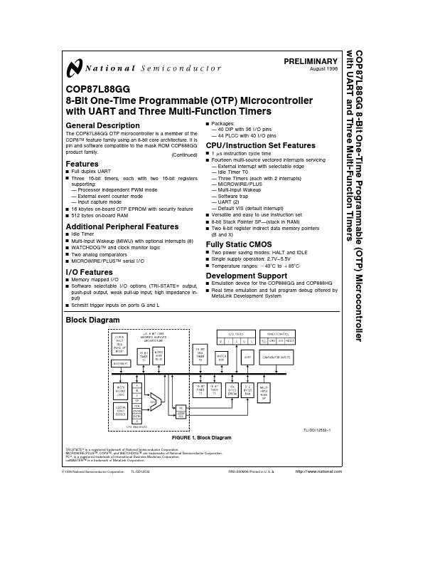 COP884CF