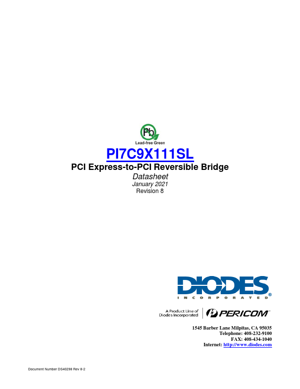 PI7C9X111SL Datasheet Preview